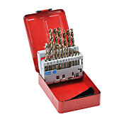 Набор сверл Jobber: сверхмощный HSS-Co5, диаметр от 1/16 до 3/8 дюйма, 21 шт.