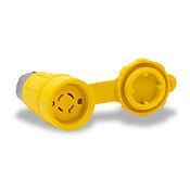 Электрический разъем 20 А с крышкой: водонепроницаемый, с замком, NEMA L15-20