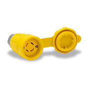 Электрический разъем 30 А с крышкой: водонепроницаемый, с замком, NEMA L15-30