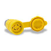 Электрический разъем с замком: с крышкой, водонепроницаемый, 30 А, 480 В переменного тока (PN# 29W76BRY)