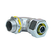 Герметичный соединитель: 3/8 дюйма, 90 градусов, для электрического кабелепровода Liquatite (номер по каталогу 3421-8)