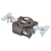 Промышленная одинарная прямая розетка для тяжелых условий эксплуатации: 15 А, 125 В переменного тока (номер по каталогу 5251)