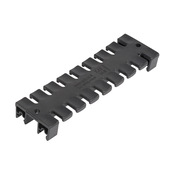 Пластина для снятия натяжения кабеля: черная, удерживает (9) кабелей (номер по каталогу 565518)