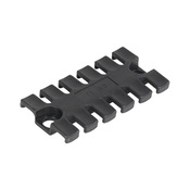 Пластина для снятия натяжения кабеля: черная, удерживает (6) кабелей (номер по каталогу 566115)