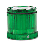 Светодиодный элемент WERMA: диаметр 70 мм, зеленый, мигающий (1 Гц в течение 550 мс) (артикул № 64421075)