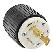 Промышленная запорная вилка для тяжелых условий эксплуатации: 30 А, 125 В переменного тока (номер детали 70530NP)