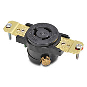 Промышленная сверхмощная розетка с одинарным замком: 15 А, 250 В переменного тока (номер по каталогу 70615FR)