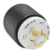 Промышленная запорная вилка для тяжелых условий эксплуатации: 20 А, 250 В переменного тока (номер по каталогу 70620NP)