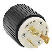 Промышленная запирающая вилка для тяжелых условий эксплуатации: 30 А, 480 В переменного тока (номер детали 70830NP)