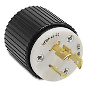 Промышленная запирающая вилка для тяжелых условий эксплуатации: 20 А, 600 В переменного тока (номер по каталогу 70920NP)