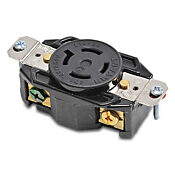Промышленная розетка с одним замком для тяжелых условий эксплуатации: 20 А, 125/250 В переменного тока (номер по каталогу 71420FR)