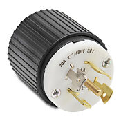 Промышленная запирающая вилка для тяжелых условий эксплуатации: 20 А, 277/480 В переменного тока (номер по каталогу 72220NP)