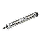 Пневматический цилиндр: неремонтопригодный, диаметр отверстия 9/16 дюйма, ход поршня 2 дюйма (номер по каталогу A09020DD)