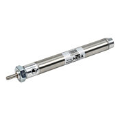 Пневматический цилиндр: неремонтопригодный, диаметр отверстия 9/16 дюйма, ход поршня 3 дюйма (PN# A09030DN)