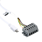 Конфигурационный кабель: микро-USB к 5-контактному разъему, для ИК-пирометров Optris CS и программного обеспечения для настройки ПК или Android (PN# ACCSMIAC)