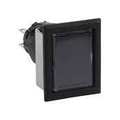 Кнопка 16 мм: без фиксации, черная, IP65 (PN# AF16F0T-C2B)