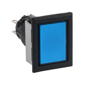 Кнопка 16 мм: без фиксации, синяя, IP65 (PN# AF16F0T-C2S)