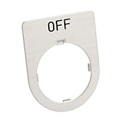 Табличка с легендой: «ВЫКЛ.» (PN# AHX177-0B)