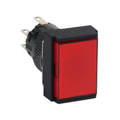 Кнопка 16 мм: без фиксации, красная, IP65 (PN# AR16F0N-C2E3R)