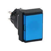 Кнопка 16 мм: без фиксации, синяя, IP65 (PN# AR16F0T-C2S)