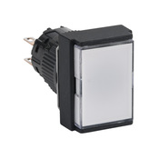 Кнопка 16 мм: без фиксации, белая, IP65 (PN# AR16F0T-C2W)