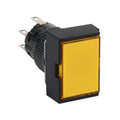 Кнопка 16 мм: без фиксации, желтая, IP65 (PN# AR16G0N-C2E3Y)