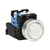 Кнопка 22 мм: без фиксации, белая (PN# AR22E0L-10L3WZA)