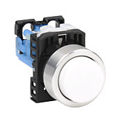 Кнопка 22 мм: без фиксации, белая (PN# AR22E0R-10WZA)