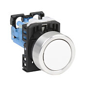 Кнопка 22 мм: без фиксации, белая (PN# AR22F0R-10WZA)