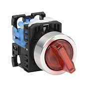 Селекторный переключатель: с пружинным возвратом справа, 22 мм, 2-позиционный, рукоятка (PN# AR22PL-010E3RZA)