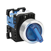 Селекторный переключатель: пружинный возврат справа, 22 мм, 2-позиционный, рукоятка (PN# AR22PL-010E3SZA)