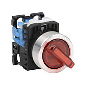 Селекторный переключатель: фиксированный, 22 мм, 2-позиционный, кнопочный (PN# AR22PL-210E3RZA)