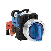 Селекторный переключатель: с пружинным возвратом в центр слева, с фиксацией справа, 22 мм, 3-позиционный, рукоятка (PN# AR22PL-611E3SZA)