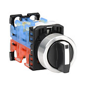 Селекторный переключатель: фиксированный, 22 мм, 3-позиционный, кнопочный (артикул № AR22PR-322BZA)