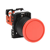 Кнопка 22 мм: нажмите, чтобы зафиксировать, потяните, чтобы сбросить, красная (PN# AR22Q2R-01R)