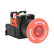 Кнопка 22 мм: поворотная, красная (PN# AR22V5L-01L3R)