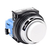 Кнопка 30 мм: без фиксации, белая (PN# AR30E0R-10WZC)