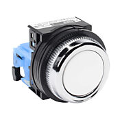 Кнопка 30 мм: без фиксации, белая (PN# AR30F0R-10WZC)