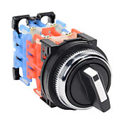 Селекторный переключатель: фиксированный, 30 мм, 4-позиционный, рукоятка (PN# AR30PCR-441CBZC)