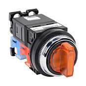 Селекторный переключатель: фиксированный, 30 мм, 3-позиционный, кнопочный (PN# AR30PL-311L3AZC)