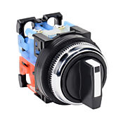 Селекторный переключатель: фиксированный, 30 мм, 3-позиционный, кнопочный (PN# AR30PR-311BZC)