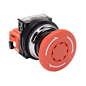 Кнопка 30 мм: поворотная, красная (PN# AR30V0R-01RZC)