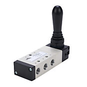 Пневматический ручной клапан: 5-портовый (4-ходовой) (PN# AVS-528C1-HL)