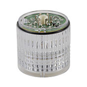 Световой элемент Patlite: прозрачный и белый светодиодный модуль диаметром 40 мм (PN# B72100126-7F1)