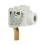 Наконечник проводки: 1 отверстие, только медь #10 AWG-1/0, для однофазных шин серии BBUL (PN# BBUL-TEPA-35-3)