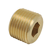 Пневматический резьбовой фитинг: 5 шт/уп, утопленная шестигранная заглушка (PN# BFRHP-12N)