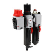 Комбинированный фильтр-регулятор-лубрикатор: диапазон 4–145 фунтов на кв. дюйм, ручной слив (PN# BL82-271A)