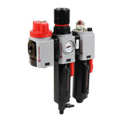 Комбинированный фильтр-регулятор-лубрикатор: диапазон 4–145 фунтов на кв. дюйм, ручной слив (PN# BL82-371A)
