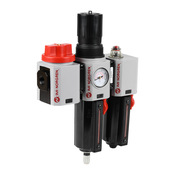 Комбинированный фильтр-регулятор-лубрикатор: диапазон 4–145 фунтов на кв. дюйм, автоматический слив (PN# BL84-351A)