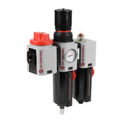 Комбинированный фильтр-регулятор-лубрикатор: диапазон 4–145 фунтов на кв. дюйм, автоматический слив (PN# BL84-451A)